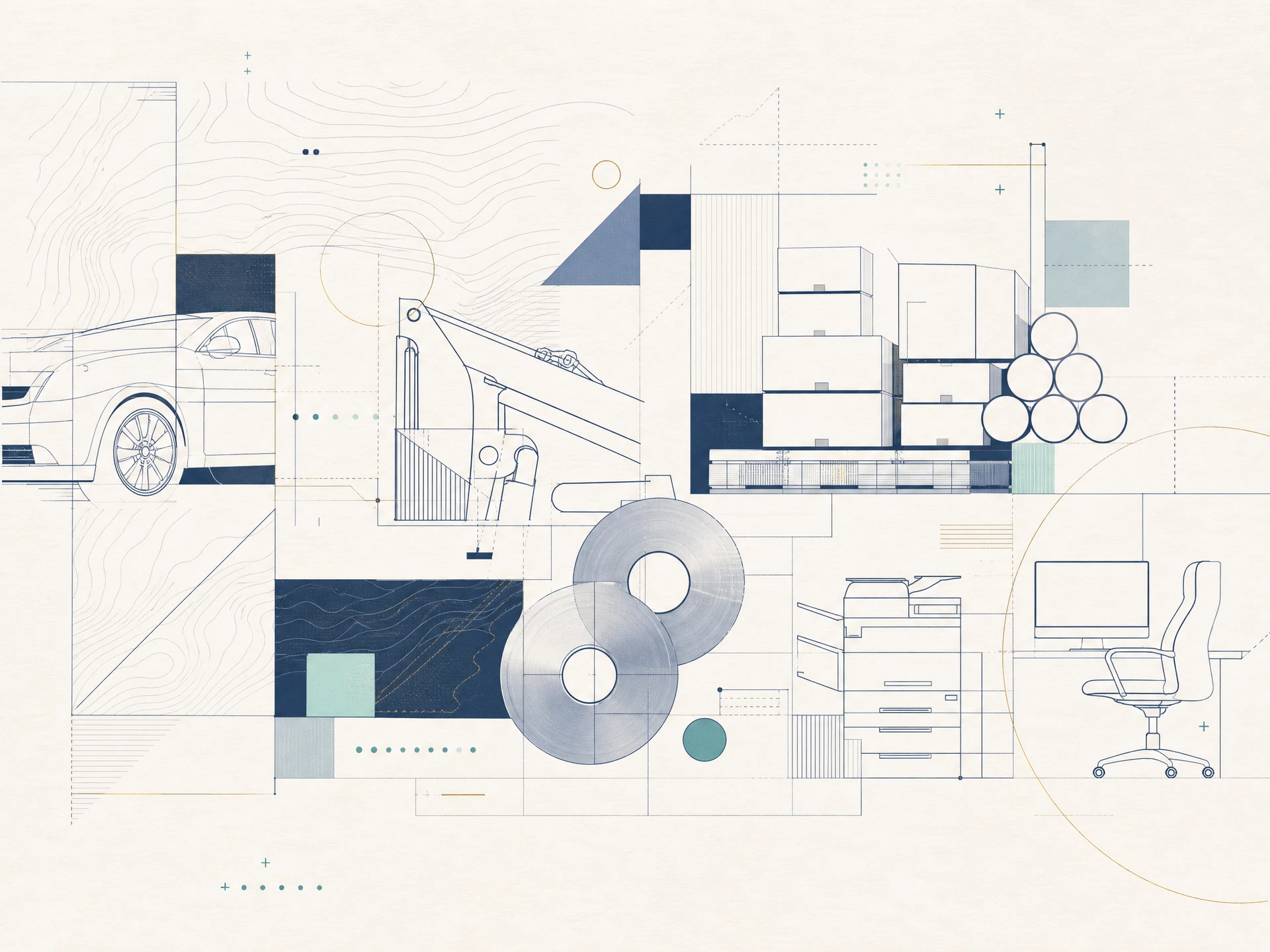 Illustrated overview of business assets